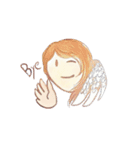 Art Angel and girl（個別スタンプ：1）
