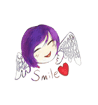 Art Angel and girl（個別スタンプ：4）