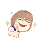 Art Angel and girl（個別スタンプ：5）