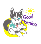 Lovely husky's daily life（個別スタンプ：10）