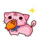 ぴんくねこ ゆーにゃんにゃん（個別スタンプ：17）
