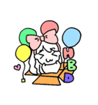 The chubby cheeks Eng. version（個別スタンプ：2）