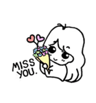 The chubby cheeks Eng. version（個別スタンプ：4）