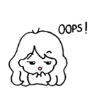 The chubby cheeks Eng. version（個別スタンプ：11）