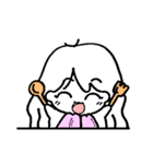 The chubby cheeks Eng. version（個別スタンプ：16）