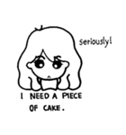The chubby cheeks Eng. version（個別スタンプ：34）