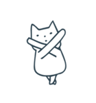 淡々と猫。（個別スタンプ：3）