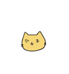 ねこの顔面スタンプ（個別スタンプ：3）