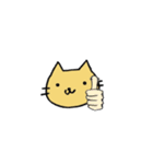 ねこの顔面スタンプ（個別スタンプ：12）