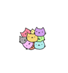 ねこの顔面スタンプ（個別スタンプ：24）