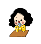 Messy Messy girl（個別スタンプ：4）