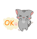 かわいい灰色の子猫-niki-2（個別スタンプ：8）