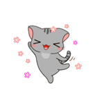 かわいい灰色の子猫-niki-2（個別スタンプ：16）