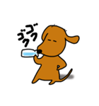 ダックス犬・タロ3（個別スタンプ：9）
