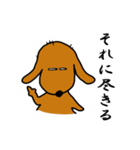 ダックス犬・タロ3（個別スタンプ：23）