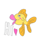 お洒落なおさかなちゃん♡（個別スタンプ：2）