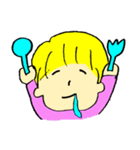 女子高生4人の自由帳 （8組）（個別スタンプ：2）
