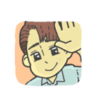 まゆげ男子（個別スタンプ：13）