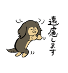 ゆるいぬダックス＆ハムスター（個別スタンプ：7）