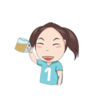 Moji_volleyball（個別スタンプ：17）