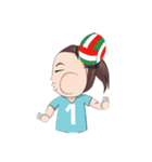 Moji_volleyball（個別スタンプ：20）