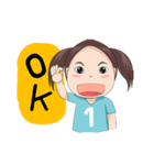 Moji_volleyball（個別スタンプ：22）