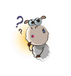 Very Funny Fluffy-white Sheep Fastidious（個別スタンプ：3）