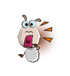 Very Funny Fluffy-white Sheep Fastidious（個別スタンプ：15）