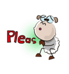 Very Funny Fluffy-white Sheep Fastidious（個別スタンプ：19）