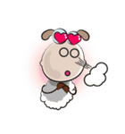 Very Funny Fluffy-white Sheep Fastidious（個別スタンプ：20）