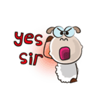 Very Funny Fluffy-white Sheep Fastidious（個別スタンプ：25）