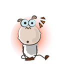 Very Funny Fluffy-white Sheep Fastidious（個別スタンプ：28）