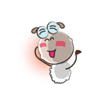 Very Funny Fluffy-white Sheep Fastidious（個別スタンプ：36）