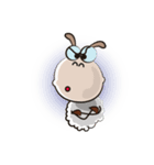 Very Funny Fluffy-white Sheep Fastidious（個別スタンプ：37）