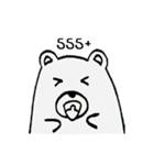 Bear White Black（個別スタンプ：13）