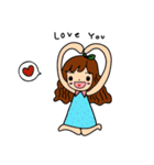 girl lovely（個別スタンプ：15）