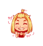 Orange fruits Girl（個別スタンプ：3）
