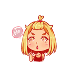Orange fruits Girl（個別スタンプ：7）
