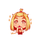Orange fruits Girl（個別スタンプ：9）