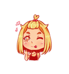 Orange fruits Girl（個別スタンプ：10）