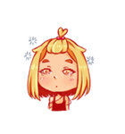 Orange fruits Girl（個別スタンプ：11）