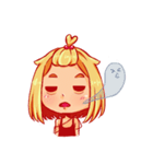 Orange fruits Girl（個別スタンプ：13）