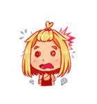 Orange fruits Girl（個別スタンプ：14）