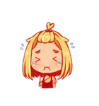 Orange fruits Girl（個別スタンプ：15）