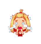 Orange fruits Girl（個別スタンプ：16）