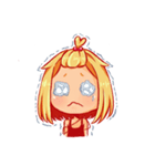 Orange fruits Girl（個別スタンプ：17）