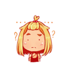 Orange fruits Girl（個別スタンプ：18）