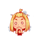 Orange fruits Girl（個別スタンプ：21）