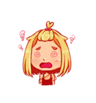 Orange fruits Girl（個別スタンプ：22）