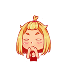 Orange fruits Girl（個別スタンプ：27）